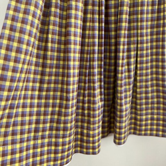 Tory Burch Veronica Plaid Colorblock Skirt - Picture 4 of 9